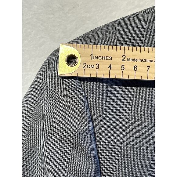 New WOT Ralph Lauren RRL 44L Gray and Ice Blue Glen Plaid Blazer Suit Jacket - Picture 10 of 16
